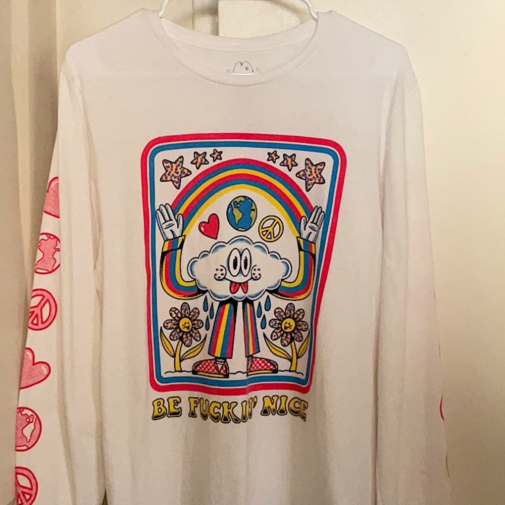 Crocodile Jackson “Be Nice” Men’s Long-sleeve Graphic T-shirt, PacSun, Medium